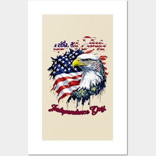 Copy of funny uncle sam cool 4th of July Independence Day Posters and Art